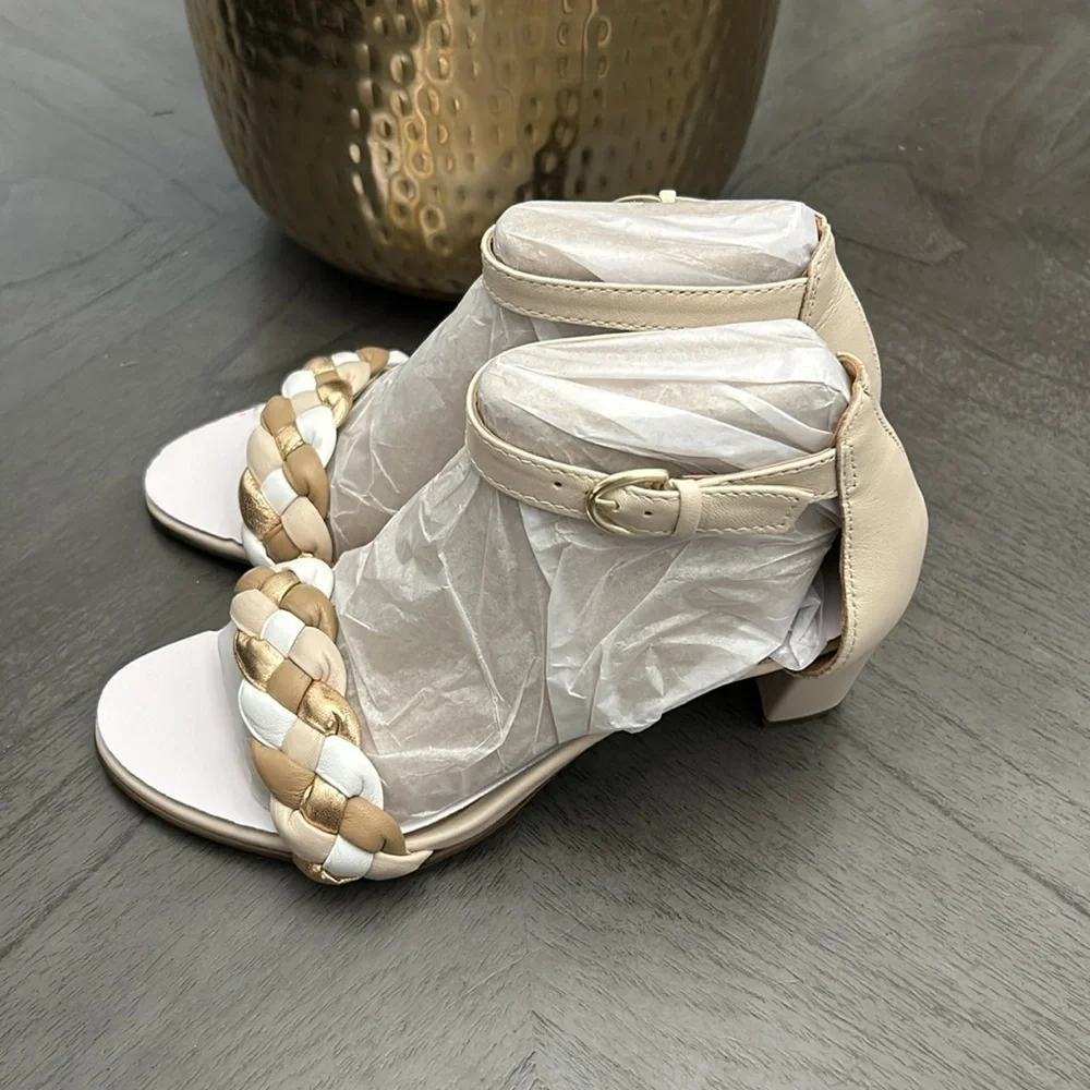 Naturalizer Vera-Woven Womens Leather Heels